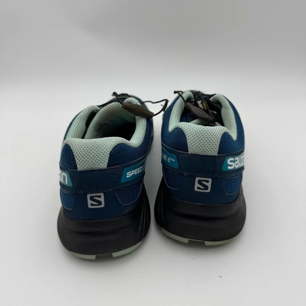 Salomon Speedcross 4 Wide Trail Running Shoes Poseidon Blue Womens 8.5 402374